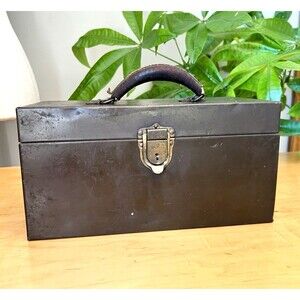 Vintage 1920’s Kennedy Kits Metal Toolbox/Original Trays  Model 12 Dbl Kitty USA
